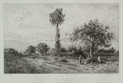 Krajobraz autorstwa Charles Emile Jacque