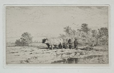 Krajobraz, Robotnicy, 1845. autorstwa Charles Emile Jacque