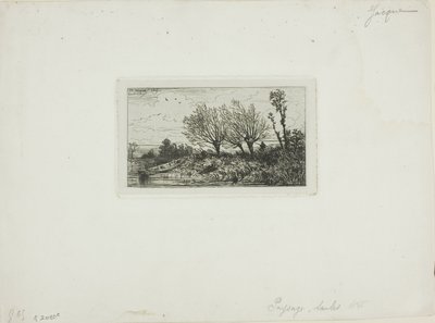 Krajobraz, Wierzby autorstwa Charles Emile Jacque