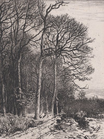 Skraj Lasu, 1846. autorstwa Charles Emile Jacque