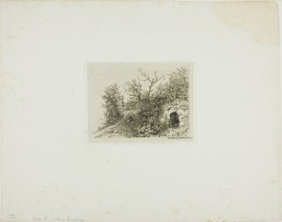 Mężczyzna siedzący na wzgórzu autorstwa Charles Emile Jacque