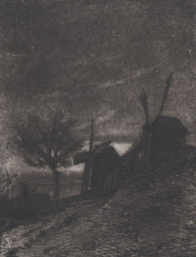 Młyny na Montmartre, 1846. autorstwa Charles Emile Jacque