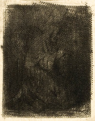 Mnich na modlitwie autorstwa Charles Emile Jacque