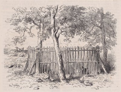 Park Szkolny, od Magasin Pittoresque, ca. 1852. autorstwa Charles Emile Jacque