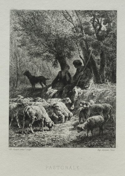 Pasterski autorstwa Charles Emile Jacque