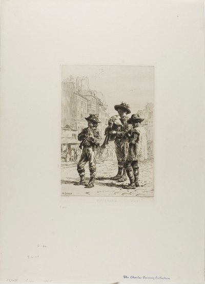 Pifferari autorstwa Charles Emile Jacque