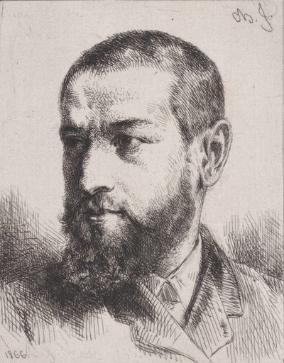 Portret J.J. Guiffreya, 1866. autorstwa Charles Emile Jacque