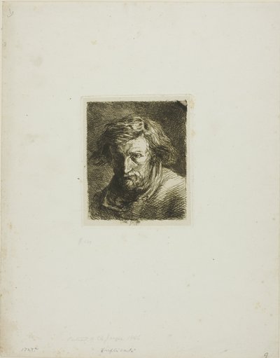 Portret artysty autorstwa Charles Emile Jacque
