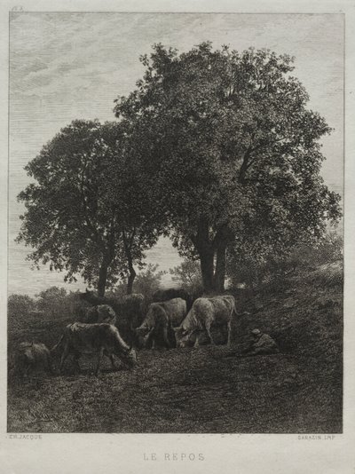 Reszta autorstwa Charles Emile Jacque