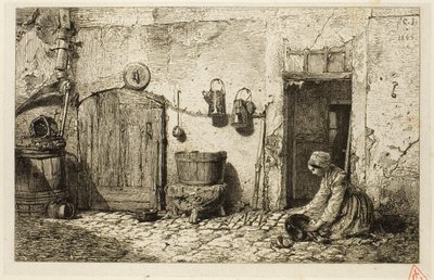 Pomywacz autorstwa Charles Emile Jacque