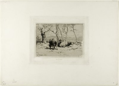 Owce autorstwa Charles Emile Jacque