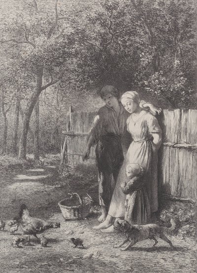 Wiosna, 1864. autorstwa Charles Emile Jacque