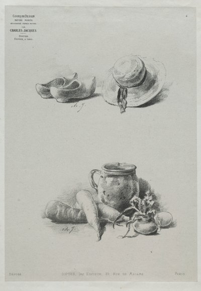 Martwa natura autorstwa Charles Emile Jacque