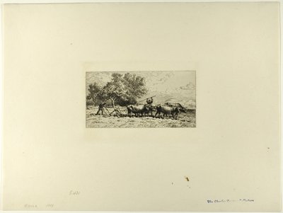 Drużyna Wołów autorstwa Charles Emile Jacque