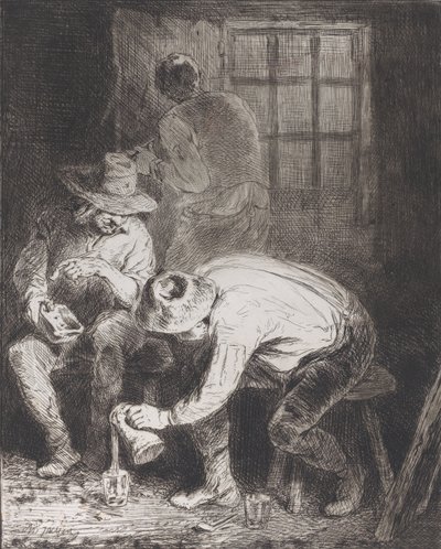 Dobre towarzystwo, 1846. autorstwa Charles Emile Jacque