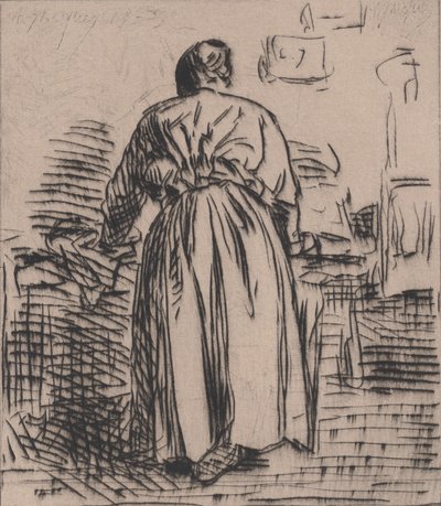 Prasująca kobieta, 1843. autorstwa Charles Emile Jacque