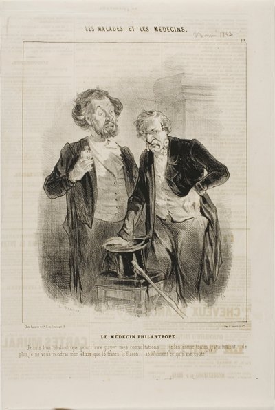 Dobroczynny Doktor (tablica 10) autorstwa Charles Emile Jacque