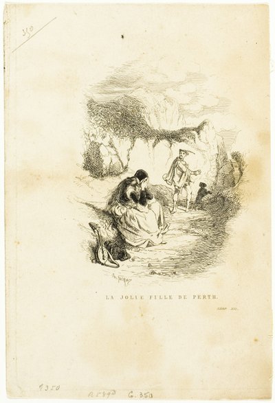 Ładna dziewczyna z Perth autorstwa Charles Emile Jacque