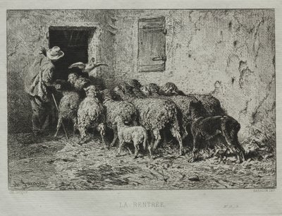 Powrót autorstwa Charles Emile Jacque