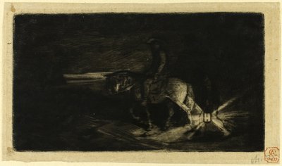 Jeździec autorstwa Charles Emile Jacque