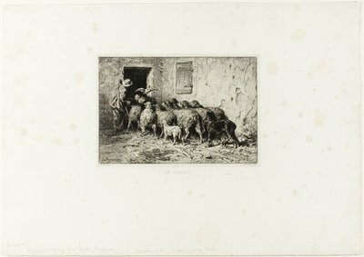 Owce wracają do domu autorstwa Charles Emile Jacque