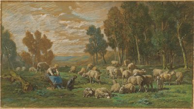 Pasterka autorstwa Charles Emile Jacque