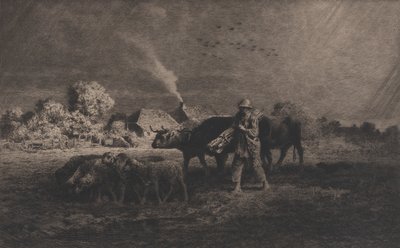 Burza, 1865. autorstwa Charles Emile Jacque