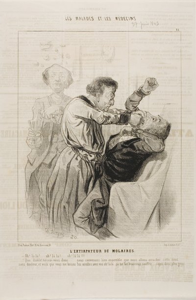 Ściągacz do zębów (płyta 15) autorstwa Charles Emile Jacque