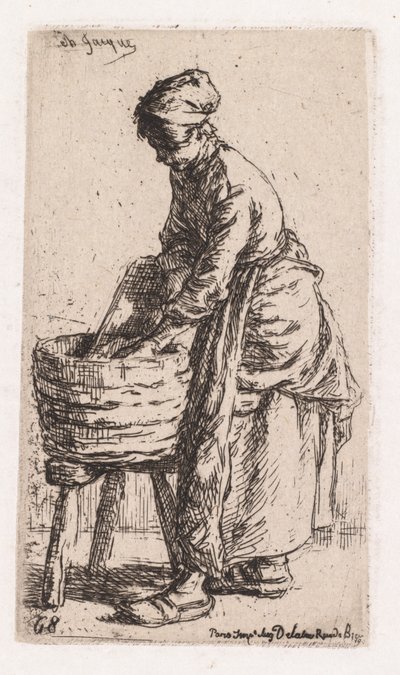 Praczka autorstwa Charles Emile Jacque