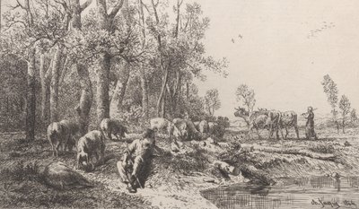 Zima 1864. autorstwa Charles Emile Jacque