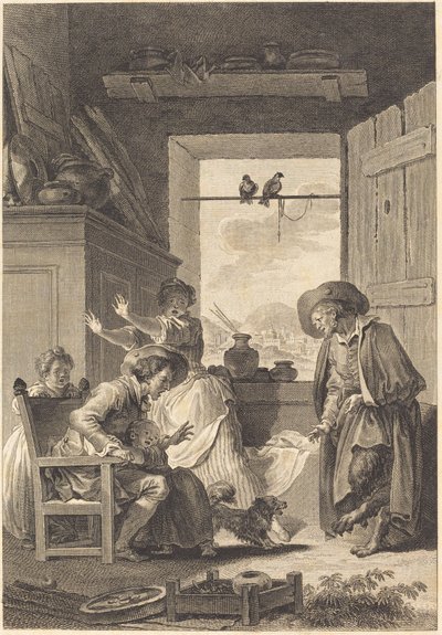 Belphegor autorstwa Charles Emmanuel Patas and Antoine Jean Duclos after Jean Honoré Fragonard