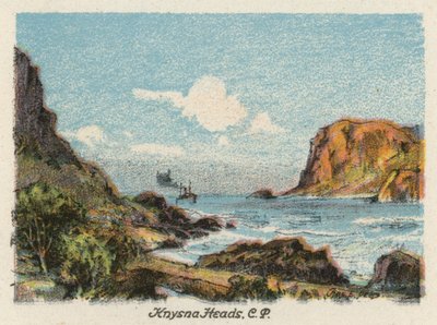 Republika Południowej Afryki: Knysna Heads, CP (druk kolorowy) autorstwa Charles Ernest Peers
