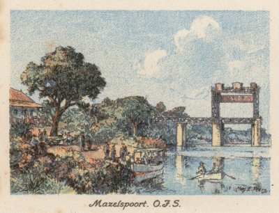 Republika Południowej Afryki: Mazelspoort, OFS (druk kolorowy) autorstwa Charles Ernest Peers