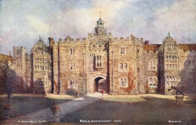 Knole House: Green Court, East (litografia kolorowa) autorstwa Charles Essenhigh Corke