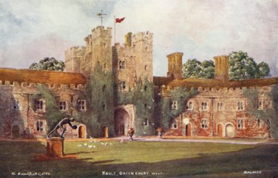 Knole House: Green Court, West (litografia kolorowa) autorstwa Charles Essenhigh Corke