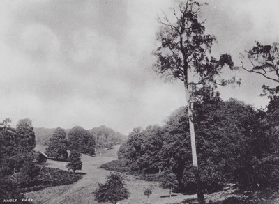 Park Knole (zdjęcie czarno-białe) autorstwa Charles Essenhigh Corke