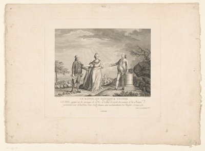 Powrót Jacquesa Neckera, 1788 Le przypomnieć de Monsieur Necker (tytuł na obiekcie) autorstwa Charles Etienne Gaucher