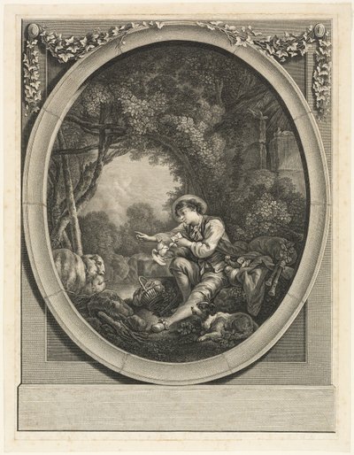 Kurier przybywa autorstwa Charles Etienne Gaucher