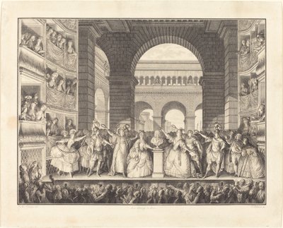 Koronacja Woltera (Koronacja Woltera) autorstwa Charles Etienne Gaucher after Jean Michel Moreau