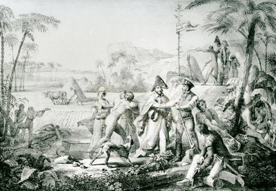 Bez uprawy będą rosły tylko drzewa laurowe, ilustracja dla generała Lallemanda (1774-1839) na Champ dAsile, 1819, według Rullmanna autorstwa Charles Etienne Pierre Motte