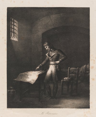 Więzień, początek XIX w. (lito) autorstwa Charles Etienne Pierre Motte