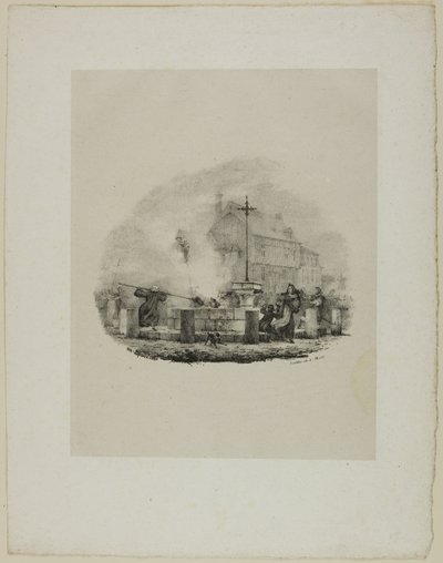Nieznana scena dramatyczna autorstwa Charles Etienne Pierre Motte