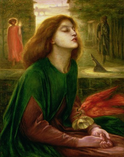 Kopia Beaty Beatrix autorstwa Dante Gabriel Rossetti (1828-82), ok. 1900-10 (olej na płótnie) autorstwa Charles Fairfax Murray