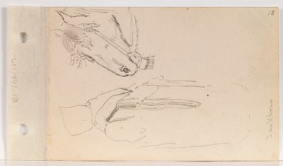 Studium Indianina z Yankton i konia (k. 18 odbyt) autorstwa Charles Ferdinand Wimar