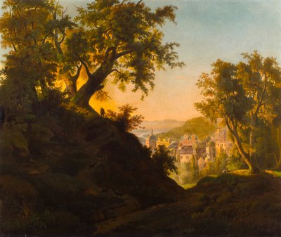 Zamek Heidelberg autorstwa Charles Ferdinand Wimar