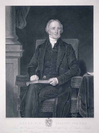 „Henry Benjamin Hanbury Beaufoy”, ok. 1848 r. autorstwa Charles Fox
