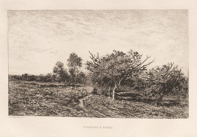 Jabłonie w Auvers autorstwa Charles Francois Daubigny