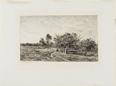 Jabłonie w Auvers autorstwa Charles Francois Daubigny