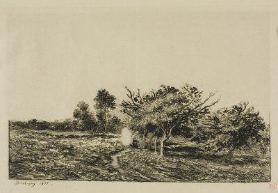 Jabłonie w Auvers autorstwa Charles Francois Daubigny
