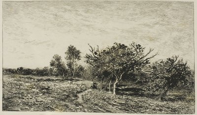 Jabłonie w Auvers autorstwa Charles Francois Daubigny